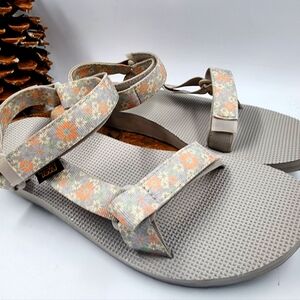Teva Sandals Women Size 10 Original Hiking Flower Barefoot
